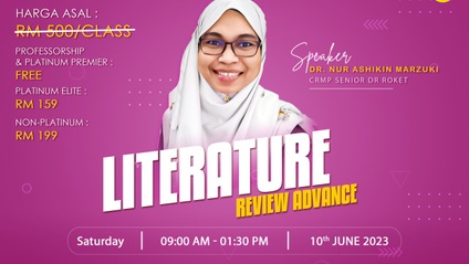 Product image for LITERATURE REVIEW ADVANCE (LR ADV)