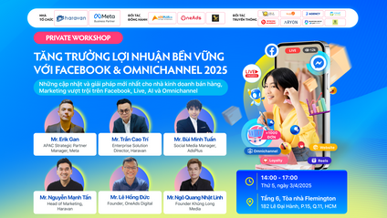 Product image for [PRIVATE WORKSHOP] Tăng trưởng lợi nhuận bền vững với Facebook & Omnichannel 2025