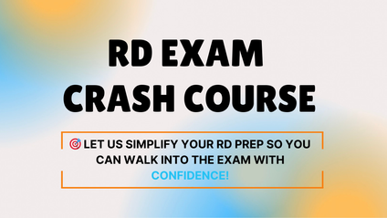 Product image for RD Exam Crash Course - March