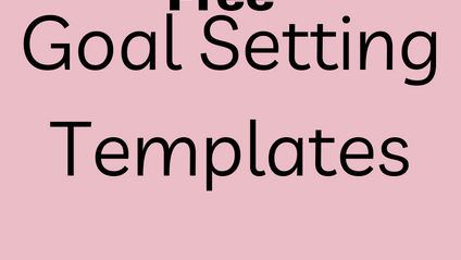 Product image for Goal Setting Templates