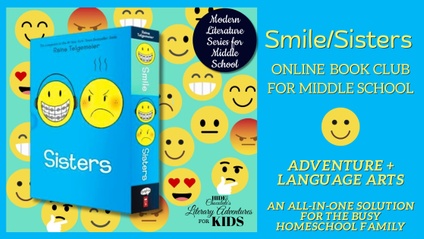 Product image for Smile/Sisters Online Book Club ~ Modern Literature Series for Middle School