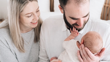 Product image for Held in Sleep & Motherhood - Your guide to relaxed nights and connected days.