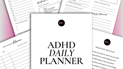Product image for ADHD Daily Planner Printable Guide