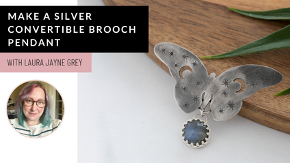 Product image for Make a Silver Convertible Brooch Pendant - FREE Course