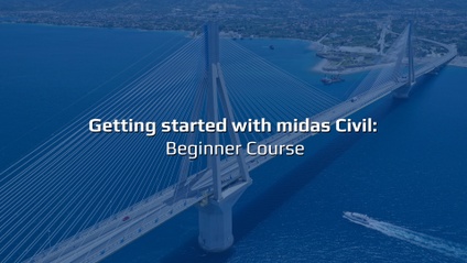 Product image for Getting Started with midas Civil: Beginner Course