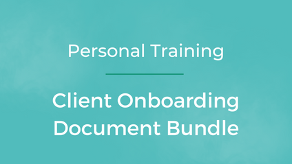 Product image for Personal Training Client Onboarding Bundle