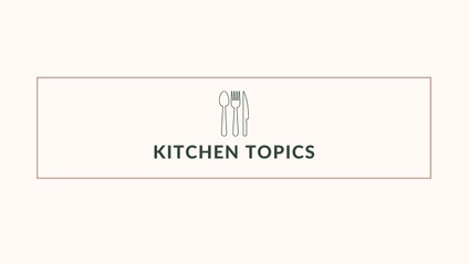 Product image for Kitchen Topics