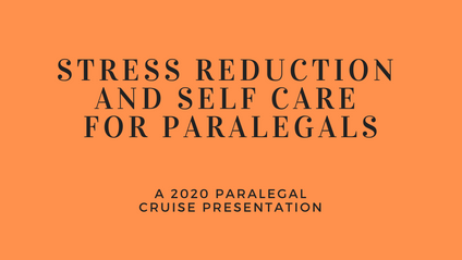 Product image for Stress reduction and Self Care for Paralegals