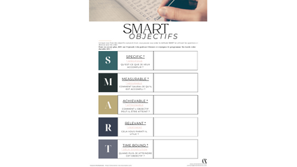 Product image for Fiche Objectifs SMART