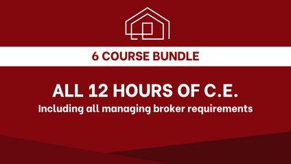 Product image for Bundle #3: 12 Hours of C.E. w/ Managing Broker Requirements
