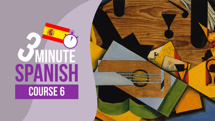 Product image for 3 Minute Spanish - Course 6