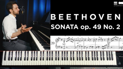 Product image for L. V. Beethoven - Sonata in G major op. 49 No. 2 | An In-Depth piano lesson