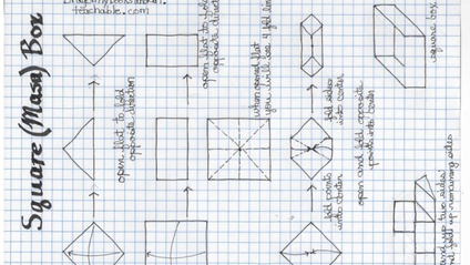 Product image for How to Fold the Square (Masa) Box for the Chinese Thread Box