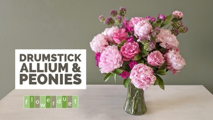 Product image for Flower Arranging Fridays: Peonies with Drumstick Alliums