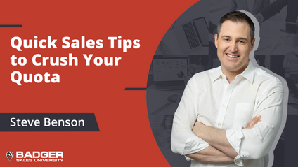Product image for Steve Benson: Quick Sales Tips to Crush Your Quota