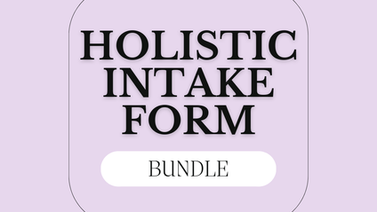 Product image for Bundle of The Complete Holistic Adult & Children/Teen Intake Forms 