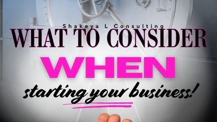 Product image for WHAT TO CONSIDER WHEN STARTING YOUR BUSINESS!