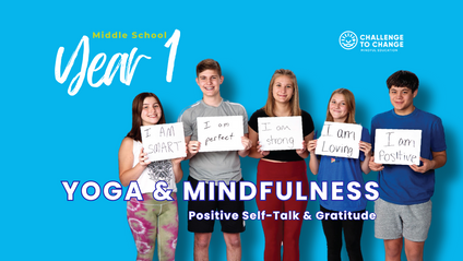 Product image for Middle School Year 1 LICENSE: Positive Self-Talk & Gratitude 