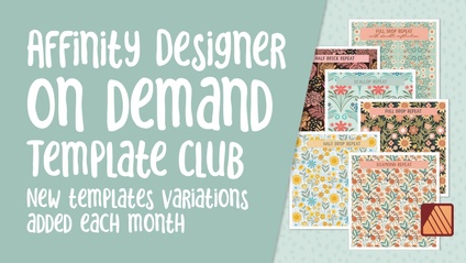 Product image for The Template Club Affinity Designer On-Demand and Monthly Release Templates