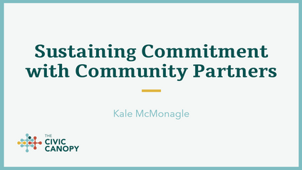 Product image for Sustaining Commitment with Community Partners