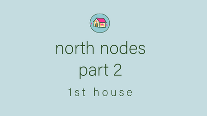 Product image for the north nodes part 2 1st house placement
