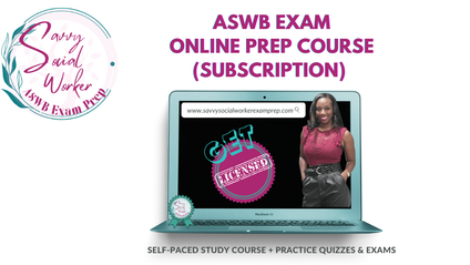Product image for Savvy Social Worker Exam Prep -Subscription