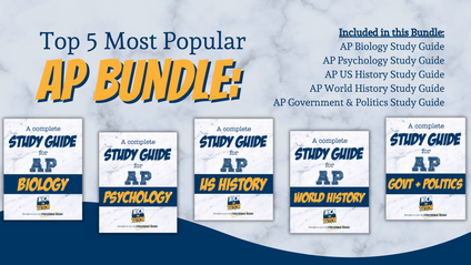 Product image for The Top 5 Most Popular AP Study Guide Bundle