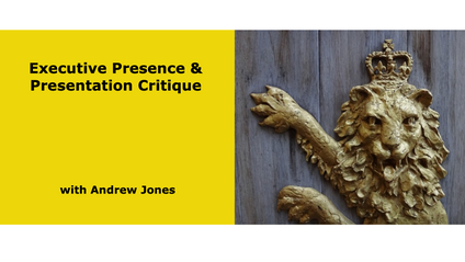 Product image for Executive Presence & Presentation Critique