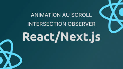 Product image for React/Next : Animation au scroll avec Intersection Observer