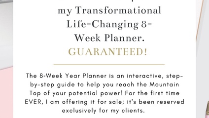 Product image for Your 8‑Week Transformational Life Coach Planner (DOWNLOAD ‑FOR PERSONAL USE ONLY)