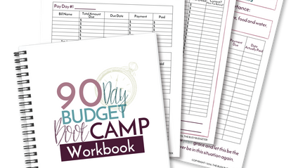 Product image for 90 Day Budget Boot Camp Workbook 