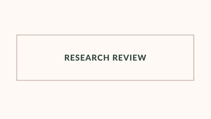 Product image for Research Review