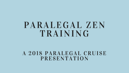 Product image for Paralegal Zen Training