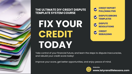 Product image for The Ultimate DIY Credit Dispute Template System Course