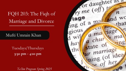 Product image for FQH 203: The Fiqh of Marriage and Divorce