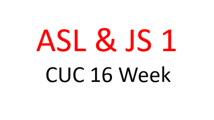 Product image for CUC 16 Week Course-- ASL JS 1