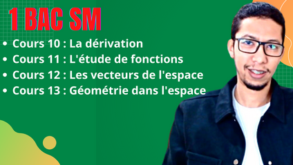 Product image for 1SM 3 : La dérivation - L'étude de fonctions - Les vecteurs de l'espace - Géométrie dans l'espace