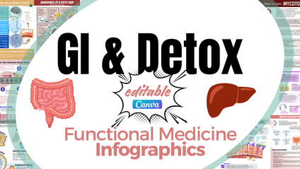 Product image for GI TRACT and DETOX Medical Infographics