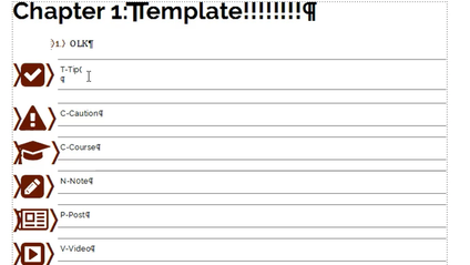 Product image for FrameMaker - FontAwesome Warnings, Notes, Cautions