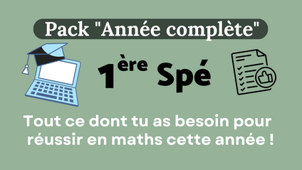 Product image for 1ère Spé - Année complète