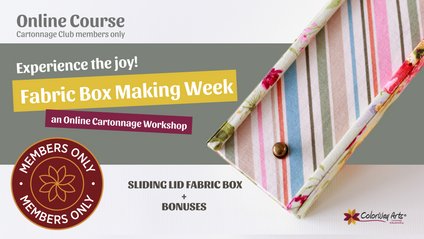 Product image for Fabric box Making Week - Sliding Lid box