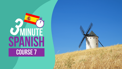 Product image for 3 Minute Spanish - Course 7