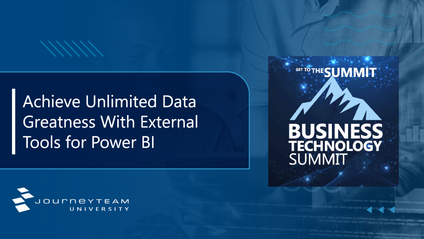 Product image for BTS: Achieve Unlimited Data Greatness With External Tools for Power BI