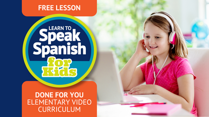 Product image for Learn to Speak Spanish for Kids: FREE LESSON 
