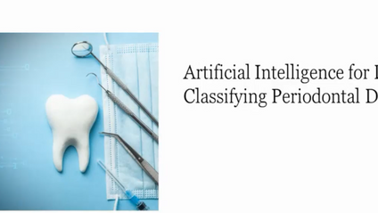 Product image for Artificial Intelligence for Diagnosing and Classifying Periodontal Disease 