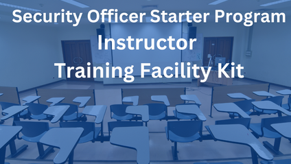 Product image for The Complete Security Officer Training Program Materials: Instructor & Training Facility Kit!