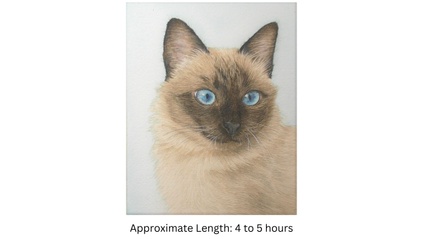 Product image for Siamese Cat in Watercolor