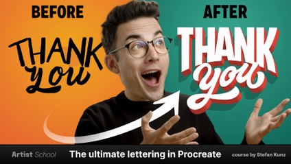 Product image for The Ultimate Lettering in Procreate Course