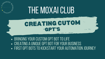 Product image for The MoxAi Co.: Creating Custom GPT's