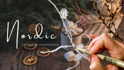Product image for Nordic Christmas Illustrations